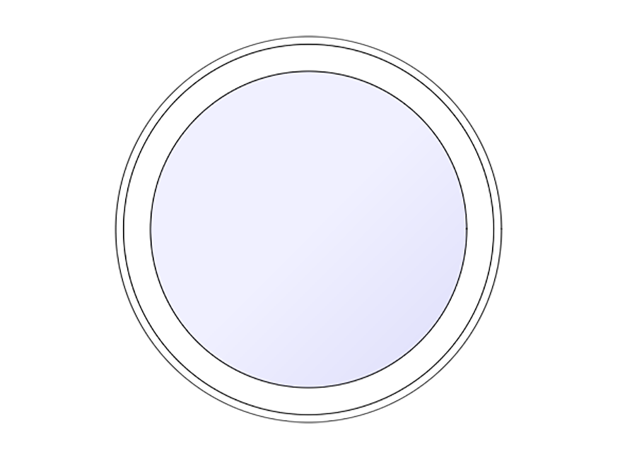 OEIL DE BOEUF ALU FIXE 1