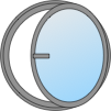OEIL DE BOEUF ALU OUVRANT 1