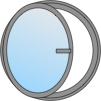 OEIL DE BOEUF ALU OUVRANT 2