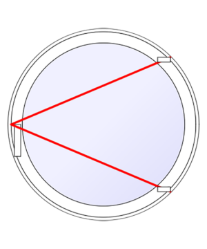 OEIL DE BOEUF ALU OUVRANT 3
