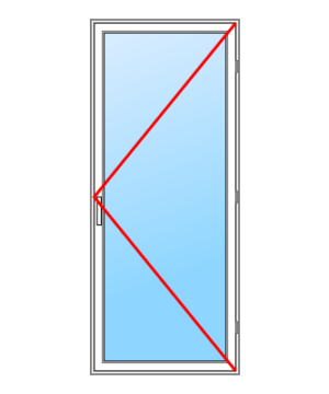 PORTES-FENÊTRE PVC 1 VANTAIL