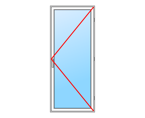 PORTES-FENÊTRE PVC 1 VANTAIL