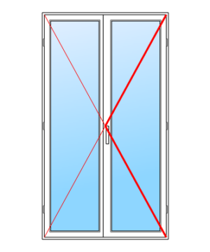 PORTES-FENÊTRE PVC 1 VANTAIL 2