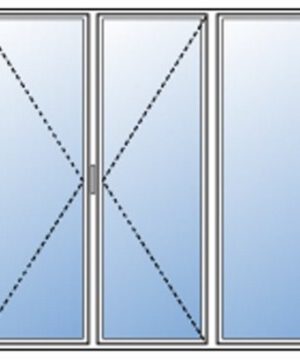 PORTES-FENÊTRE PVC 2 VANTAUX + 1 FIXE 2