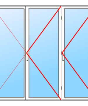 PORTES-FENÊTRE PVC 3 VANTAUX
