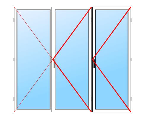 PORTES-FENÊTRE PVC 3 VANTAUX